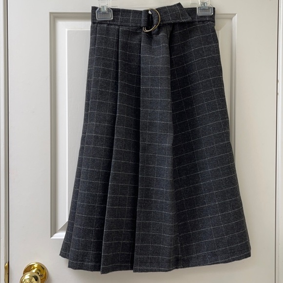 Custom Made Flannel Checkered Skirt - Picture 1 of 9